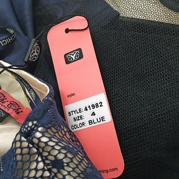 𝅺CHI Chi London ModCloth Dress Taffeta Lace Satin Tulle Cocktail Special - Picture 9 of 13